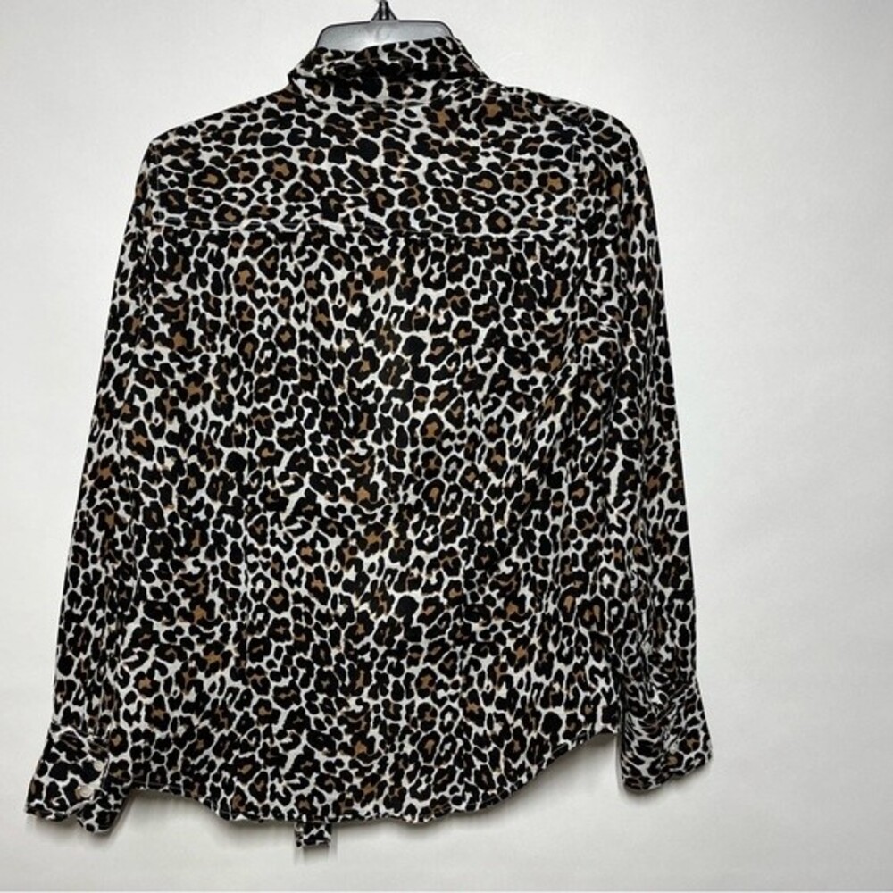 J. Crew Slim Perfect Shirt in Leopard Print 4 - Picture 11 of 11